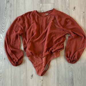 Wilfred Talmont Long Sleeve Rust Red Bodysuit